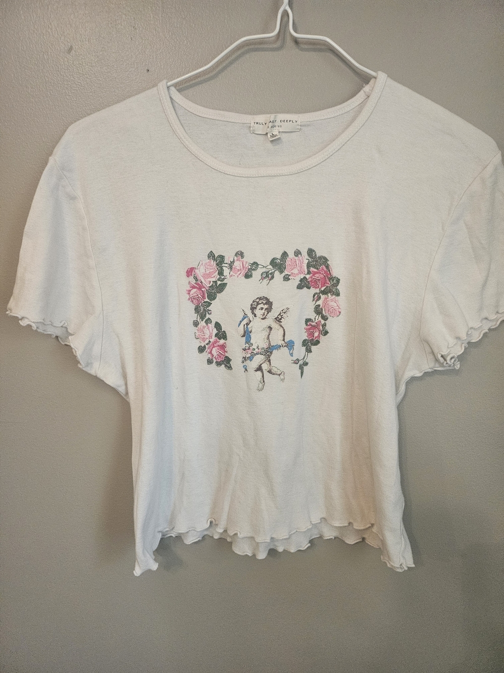 Truly Madly Deeply Y2K Style Baby Tee By Urban Outfitters
